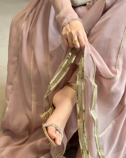 Blush Bloom Chiffon Frock